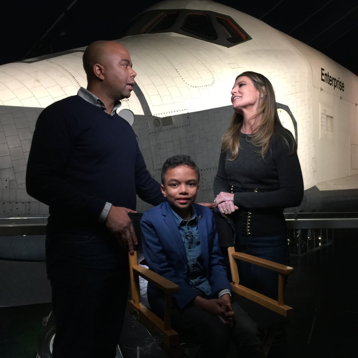 Romanieo Golphin Sr. with Savannah Guthrie of NBC's Today Show